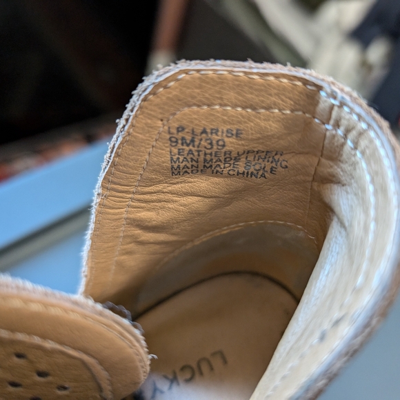 LUCKY BRAND Larise Pull On Leather Heel Boots W9 Brown - Picture 7 of 7